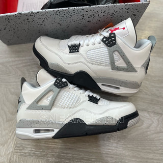 Giày jordan 4 retro white cement | cao cấp
