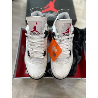 Giày jordan 4 Retro WHITE CEMENT | Cao cấp