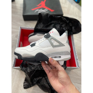 Giày jordan 4 Retro WHITE CEMENT | Cao cấp