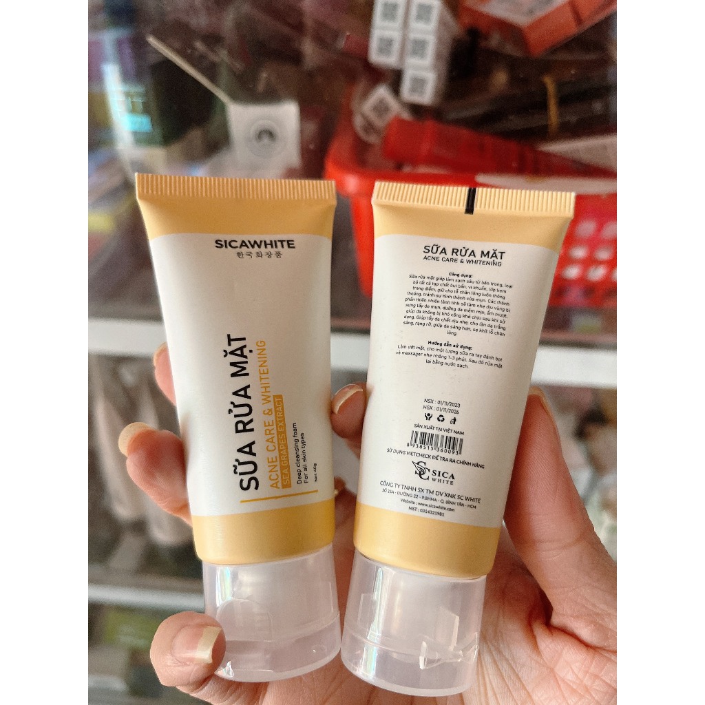 Sữa Rửa Mặt Sica White