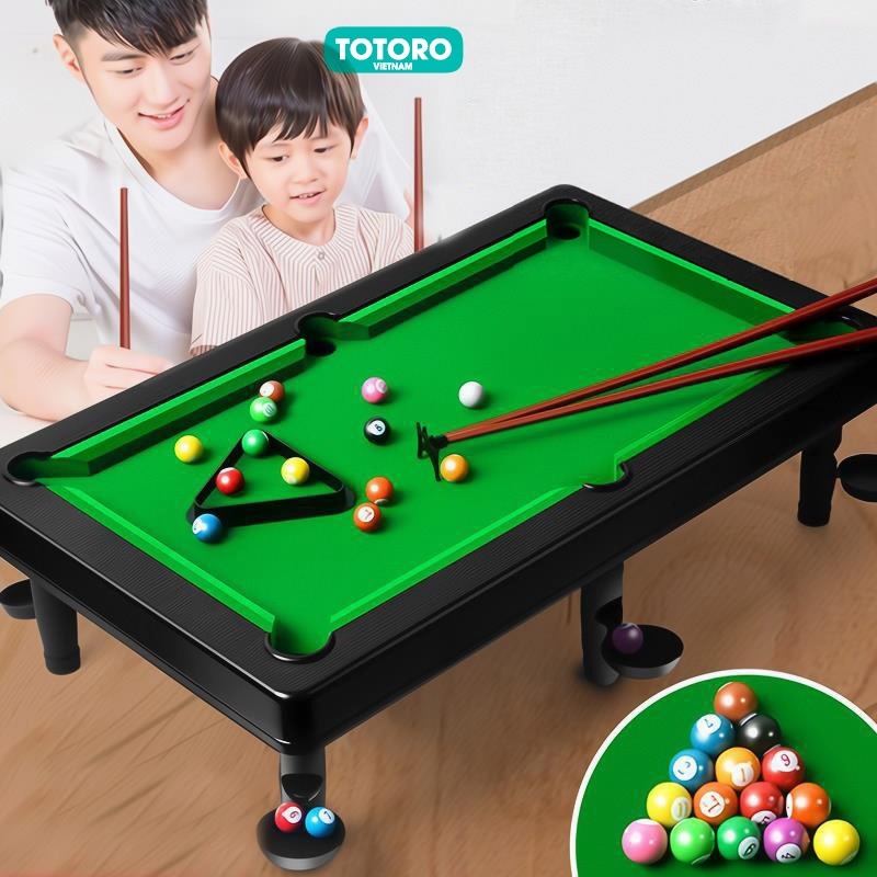 Bộ đồ chơi Bàn Bi-A Bida Billiard Snooker nhỏ vui nhộn cho gia đình văn phòng quán cafe