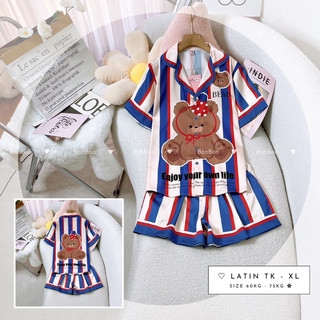 Bigsize Đồ Bộ Pijamas Boo Lụa Latin/Mango Form Đùi Size XL (60-72kg)