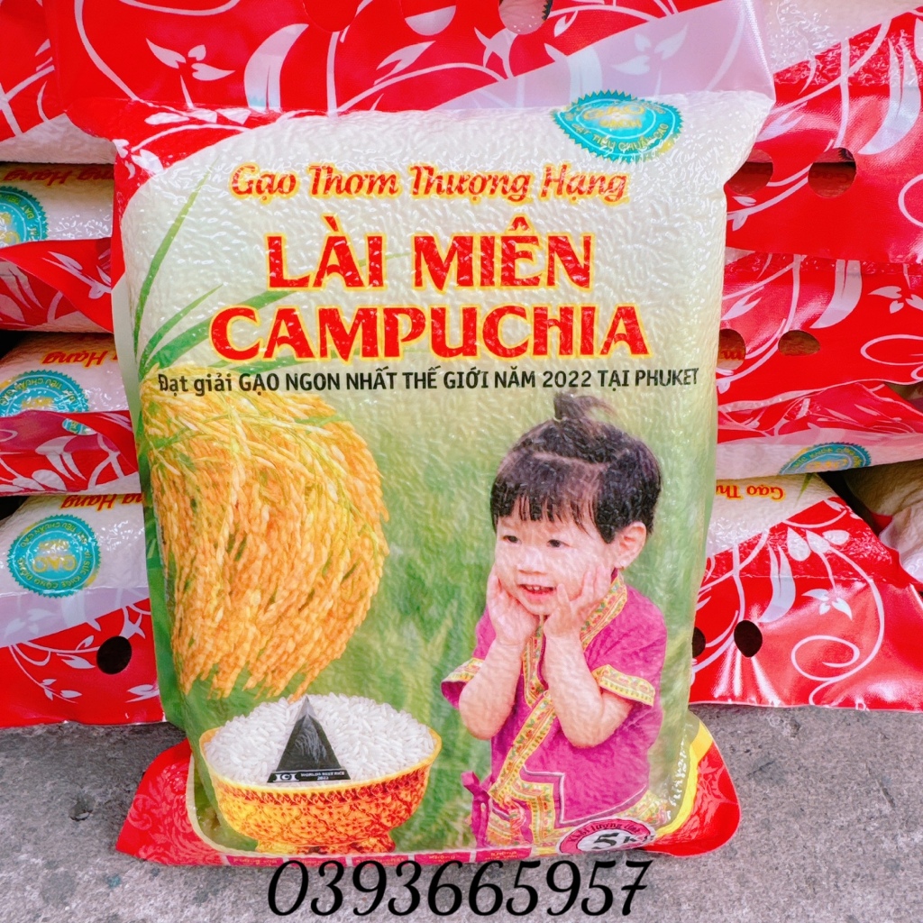 Gạo Lài Miên CPC  5KG -Dẻo Thơm Mềm Ngọt Cơm - Gạo Ngon Nhất Thế Giới 2022 Tại PHUKET