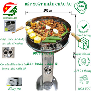 Bếp Nướng Than Hoa Ngoài Trời Z17 Niềm Tin Của Bạn CK242 Làm Từ Thép INOX