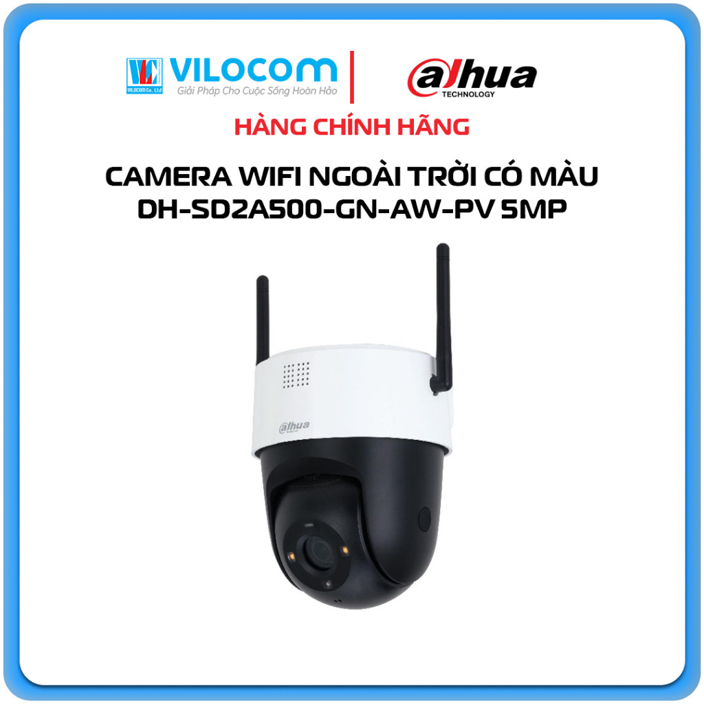 Camera PTZ Wifi 5MP DAHUA SD2A500 GN AW PV - Hàng Chính Hãng