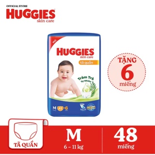 Mới Tã quần Huggies Skincare Jumbo M42+6 L38+6 XL32+6 XXL28+6