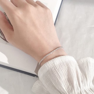 Vòng tay pandora bạc nữ s925 dây xù - vòng tay pandora bạc 2056sv full box