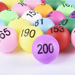 4CM Bộ banh đánh số quay lô tô, rút thăm trúng thưởng | Bộ bóng lồng cầu xổ số | trò chơi quay số sự kiện may mắn