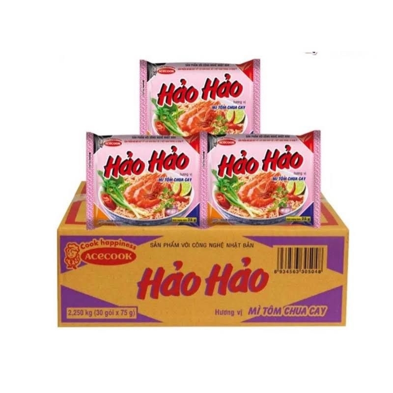 Mì tôm Hảo Hảo tôm chua cay