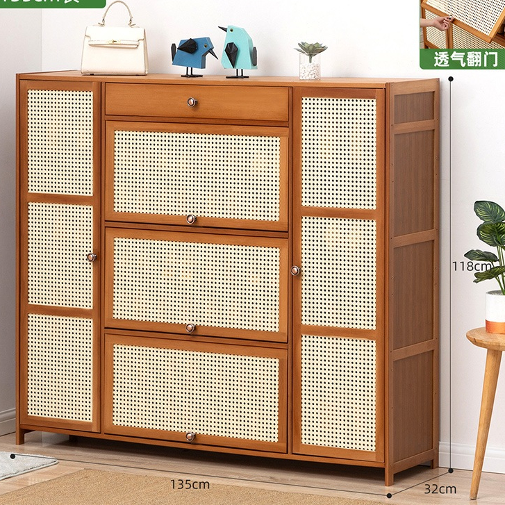 Tủ giày đa năng với thiết kế sang trọng decor phòng cực đẹp - Kệ để giầy dép lắp ghép cánh mây , Tủ đựng nhiều ngăn ccấp