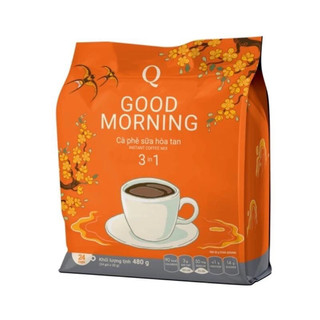 CAFE hoà tan 3 in 1 Good Morning TRẦN QUANG 480gr (24 gói x20g )