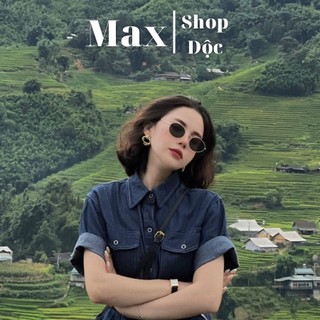 Kính râm thời trang tròn thầy bói tin hin phong cách Ulzzang Hàn Quốc Kính mát thời trang Ỉn Cheng kính chụp áo dài Tết
