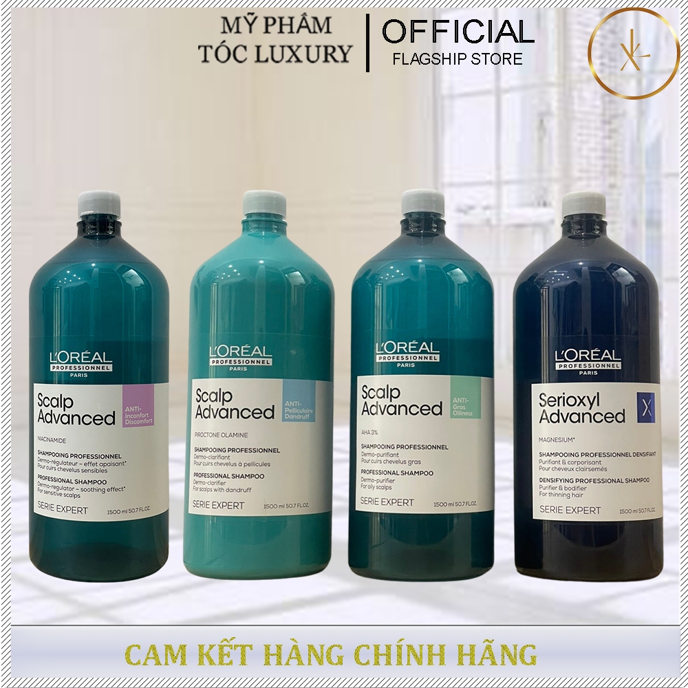 Dầu gội chống rụng tóc , dầu gội da nhạy cảm , dầu gội ngừa gàu, dầu gội da đầu nhờn Loreal Advanced