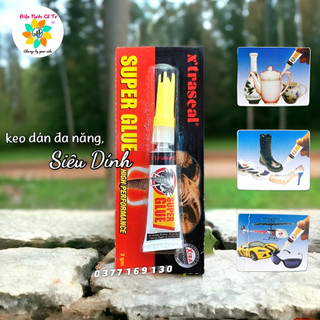 Keo Siêu Dính đa năng Super Glue 3gam X'traseal dán đa năng trên mọi vật liệu