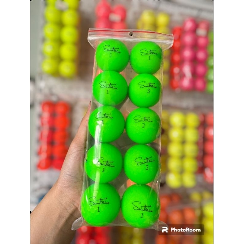 (Combo 10 quả) Bóng golf Saintnine Màu độ mới 98%