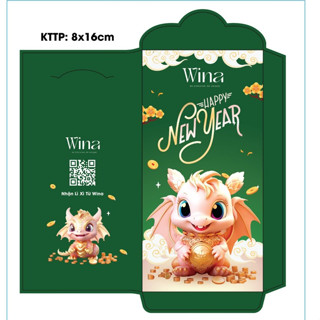 Phong Bao Lì Xì Năm Mới Giáp Thìn 2024 8x16cm | WinaWigs