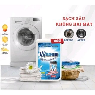 Bột tẩy lồng máy giặt Wasen 300g, sạch sâu không hại máy