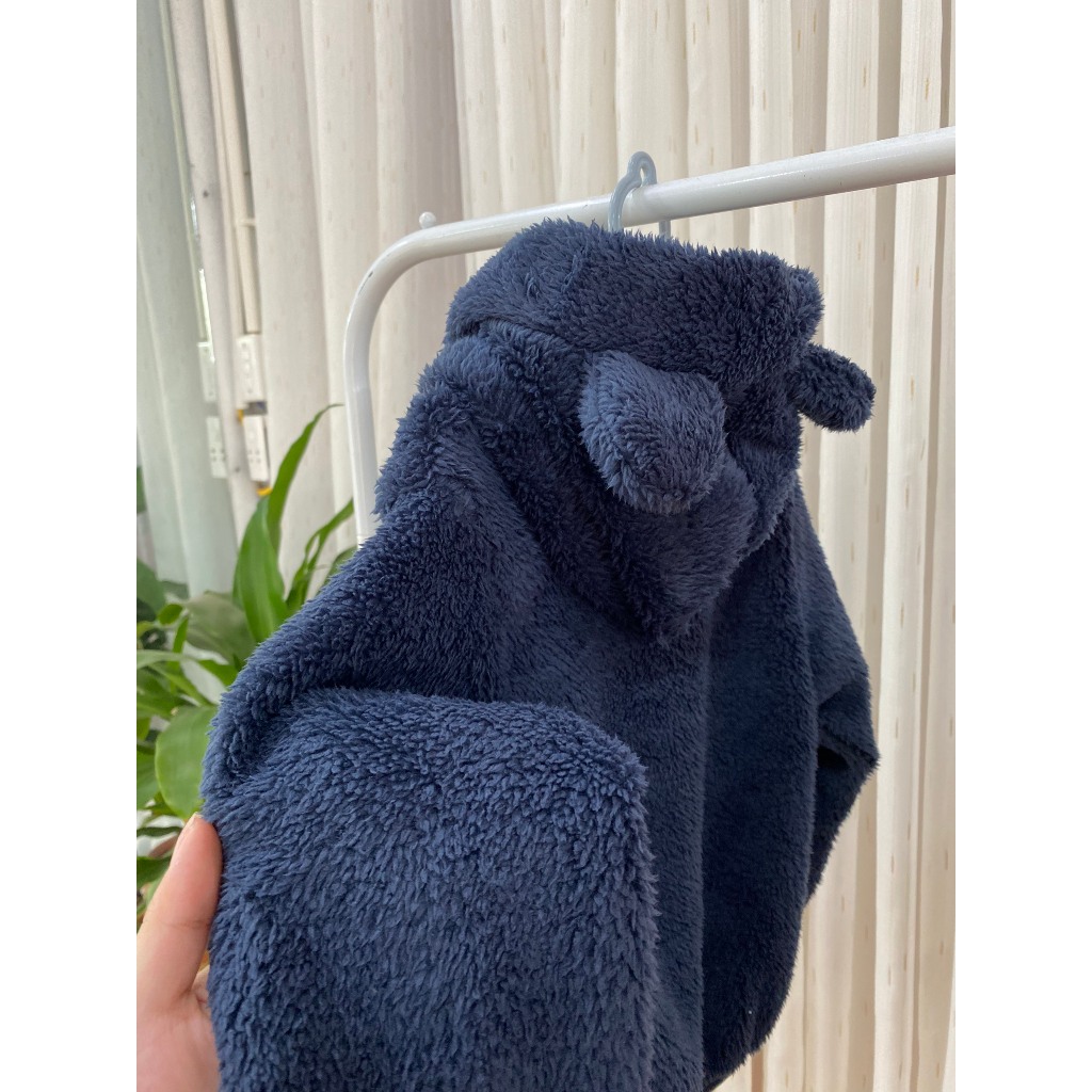 Set Bộ lông cừu có mũ tai thỏ cute cho bé trai & bé gái - Nhẹ mà cực ấm