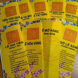 Sớ tết 2024, sớ lễ chùa, sớ lễ đình đền size 30x47cm