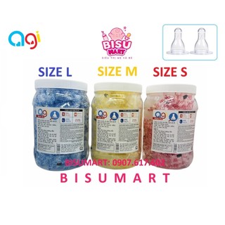 Hộp 20 cái núm vú cổ hẹp agi size s, m, l