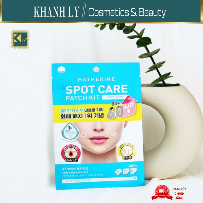 Miếng dán mụn Hatherine Spot Care Patch Kit (60 + 80 miếng)