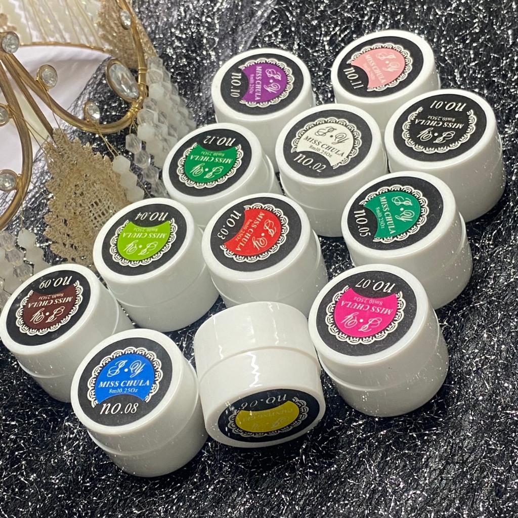 Gel vẽ nail, vẽ móng 12 màu siêu đặc, gel vẽ loại đẹp  - Phụ kiện đồ nail