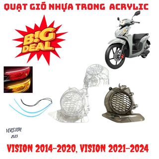 Ốp quạt gió trong suốt vision 2014 - 2023, vision 2024 hàng nhựa cao cấp