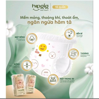 50 MIẾNG BỈM TẢ QUẦN HIPGIG BAO BÌ CAO CẤP SIZE M-6XL