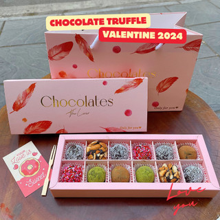 Chocolate Truffle Set quà tặng Valentine (đã gồm hộp quà + túi + thiệp) Socola lễ tình nhân