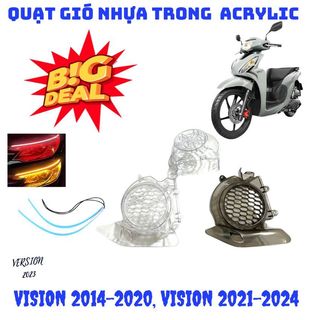 Ốp quạt gió trong suốt vision 2014 - 2023, vision 2024 mới