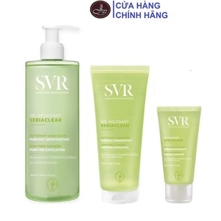 Sữa rửa mặt svr sebiaclear gel moussant 55ml, 200ml và 400ml
