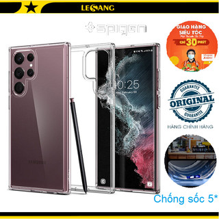 Ốp lưng Samsung Galaxy S22 Ultra / S22 Plus / S22 Spigen Ultra Hybrid trong suốt - Hàng Chính Hãng