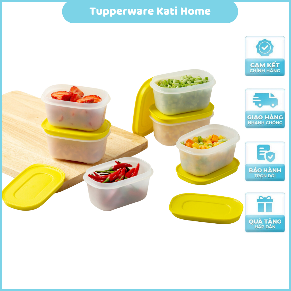 Lẻ Hộp trữ đông dẻo Mini Freezermate 170ml Tupperware bảo quản đồ ăn dặm, trữ thịt, tôm nấu canh, nhựa nguyê