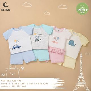 MOON bộ ba lỗ hàng xả lẻ size cho bé