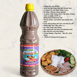 Mắm tôm ba làng thanh hóa loại 1 đặc biệt ( bao thơm ) 1kg