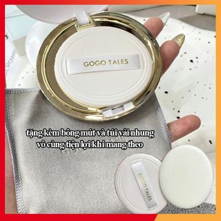 Phấn phủ dạng nén ngọc trai gogo tales fly to the moon kèm túi đựng gt558