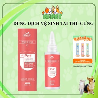 Dung dịch vệ sinh tai cho thú cưng, dung dịch vệ sinh tai khử mùi cho chó mèo- BI PET