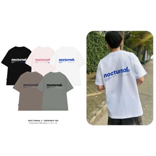 Áo Thun Thêu NOCTURNAL Crewman Tee Cotton 100% Unisex Nam Nữ Form Rộng Tay Lỡ Oversize Local Brand