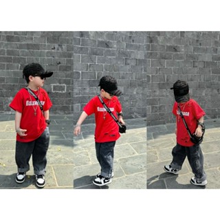 Áo thun rách cắt xẻ phong cách cho bé trai BALEN, áo cộc tay phong cách hàn quốc cho bé.TP KIDS.[M580]