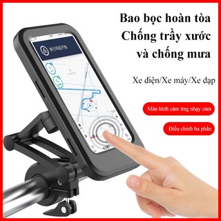 Giá đỡ điện thoại kẹp ghi đông MYT Kẹp điện thoại chống nước gắn ghi đông xe điện xe mô tô chắc chắn tiện lợi