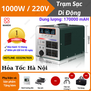 Trạm phát điện 220v - trạm sạc dự phòng công suất lớn - lưu điện - tích điện - di động