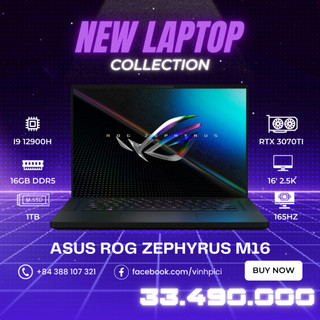 Laptop asus rog zephyrus m16 2022