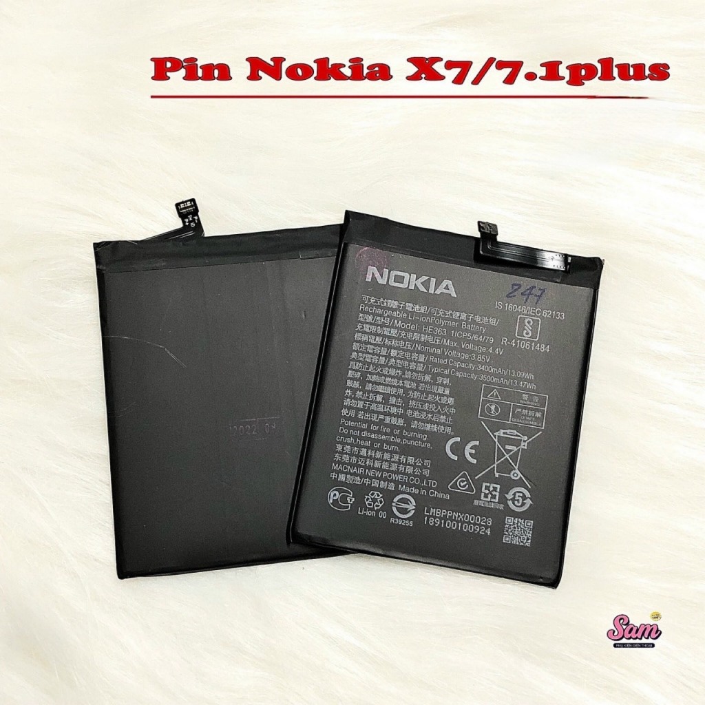 Pin Nokia 5 /  3.1 / 6.1 Plus / 5.1 Plus / Nokia 7.2 / Nokia 8 / Nokia 6 / 6.1 / Nokia x7/ 7.1 Plus / Nokia X6 / 6.1Plus