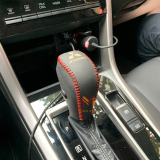 Bọc cần số phanh tay xe Xpander (AT) bằng da bò 100%