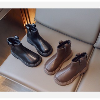 Giày Bốt Cổ Cao Cho Bé, Bốt Lừng Trẻ Em Phong Cách Hàn Quốc Vintage GB18
