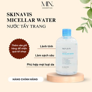[CHÍNH HÃNG NHẬP KHẨU] Nước Tẩy Trang Làm Sạch Sâu Dạng Nước Skinavis Micellar Water