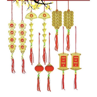 10 dây liễng treo trang trí lễ Tết 2025,Khánh treo Cây Mai,cây Đào,Cây quất(NHIỀU MẪU)