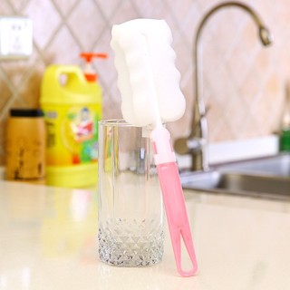 Cọ Rửa Bình Sữa, Ly, Cốc Bằng Mút Xốp (Trắng) - Dụng Cụ Chà Rửa, Vệ Sinh Chai Lọ Siêu Sạch