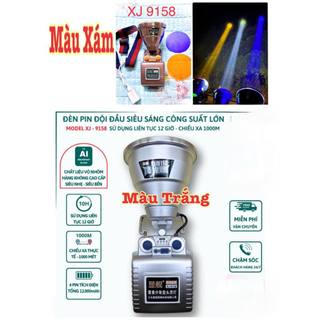 Đèn pin đội đầu siêu sáng XJ 9158 chiếu xa 1000m tích điện 12giờ,tặng 2 kính đổi màu,dây đeo đầu và Sạc - Đèn đội đầu