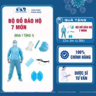 Bộ trang phục bảo hộ, phòng dịch set 7 món